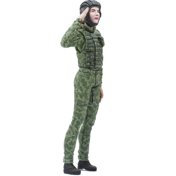 1/16 Russia Female Tank Commander II Resin kit Figure soldiers GK Military theme of WWII, Unassembled and unpainted kit