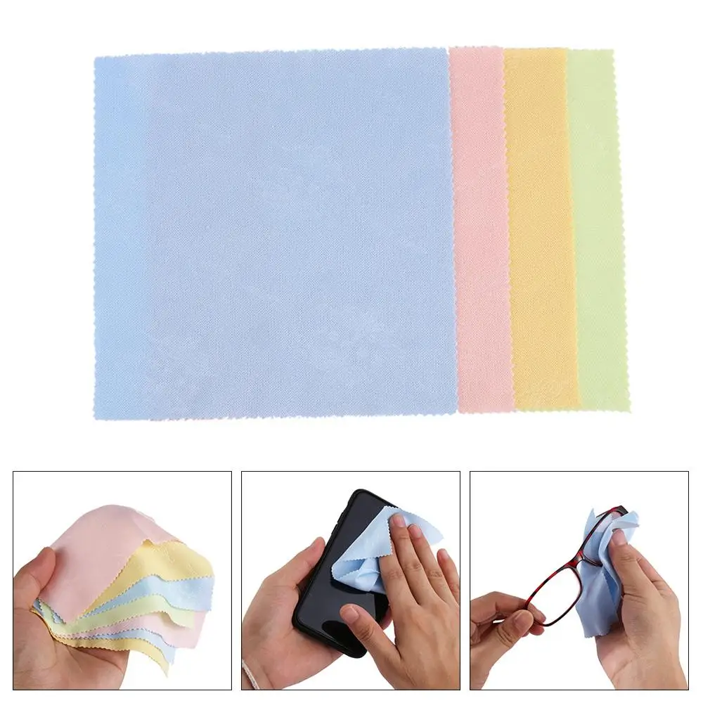Multi-Color Household Microfiber Screen Wipe, Lens Cleaning Pano, Óculos, Novo, 10Pcs