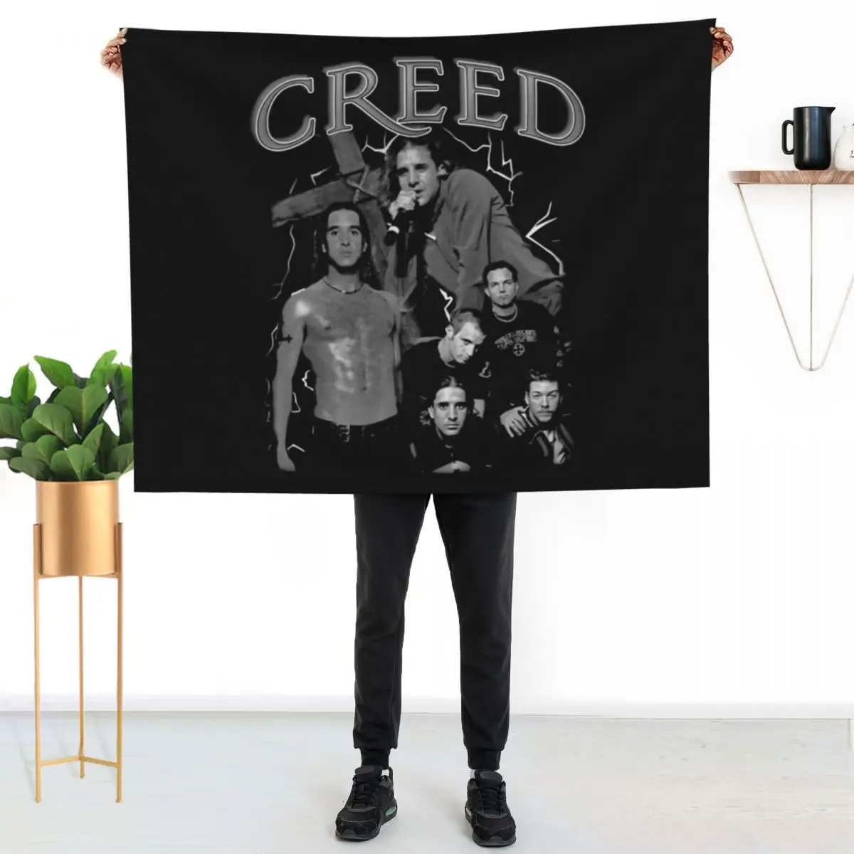 Creed Throw Blanket Faux Fur Soft Warm Blanket for Bed