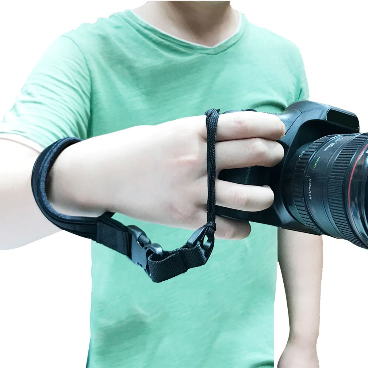 حزام معصم للكاميرا لكاميرات فيلم Dslr بدون مرآة، خفيف الوزن ومتين، حزام يد آمن