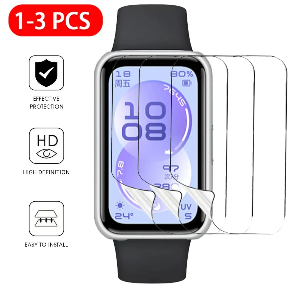 Folien für Huawei Band 11 Zubehör, weiche TPU-Anti-Kratz-Displayschutzfolien, Huawei Band 11 Pro Hydrogel Clean Schutzfolie