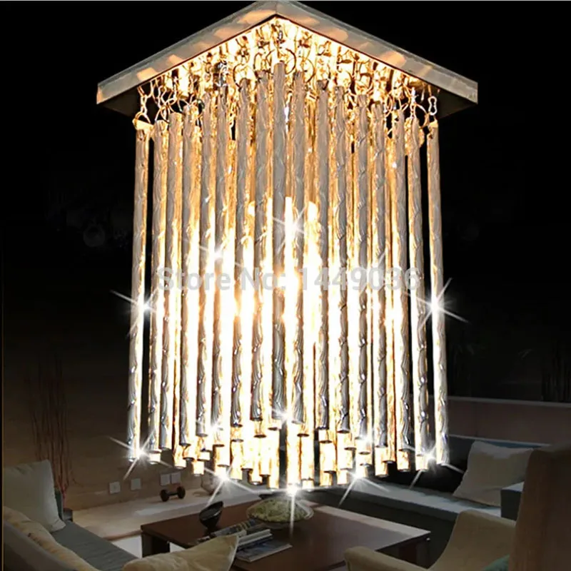 NEW E14 Modern Chrome Chandeliers L120mm Bedroom lights corridor lighting 0129