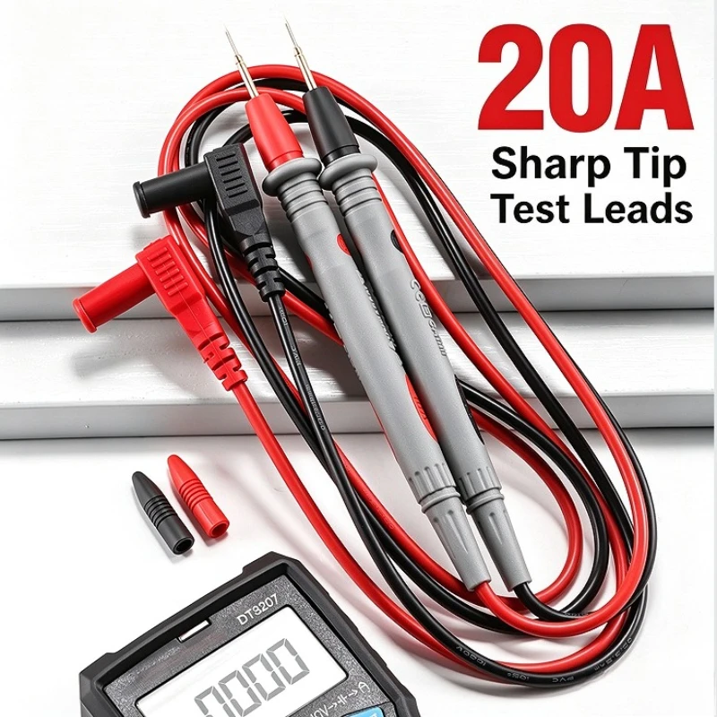 10/20A  Multimeter Test Heads Needle Pin Digital Multi Meter Head Wire Pen Cable Kit Multimeter Voltmeter Tester