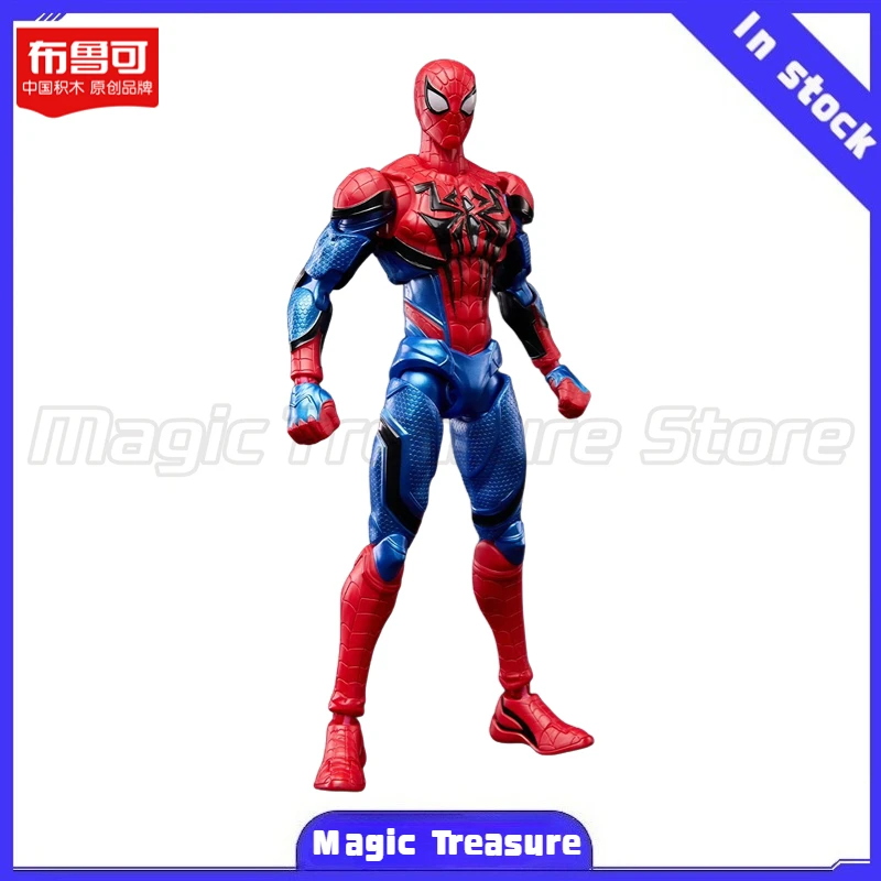 

Оригинальный конструктор Brook Building Block Beyond Edition Marvel Rivals: Фигурка Человека-паука и Венома для коллекционирования