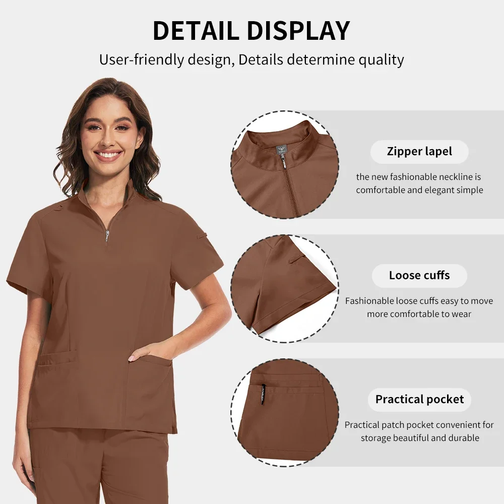 Scrub unisex Uniforme Donna Leggero Morbido Scrub infermieristico Medici Infermieri Accessori ospedalieri Dentista veterinario Scrub Uniformi