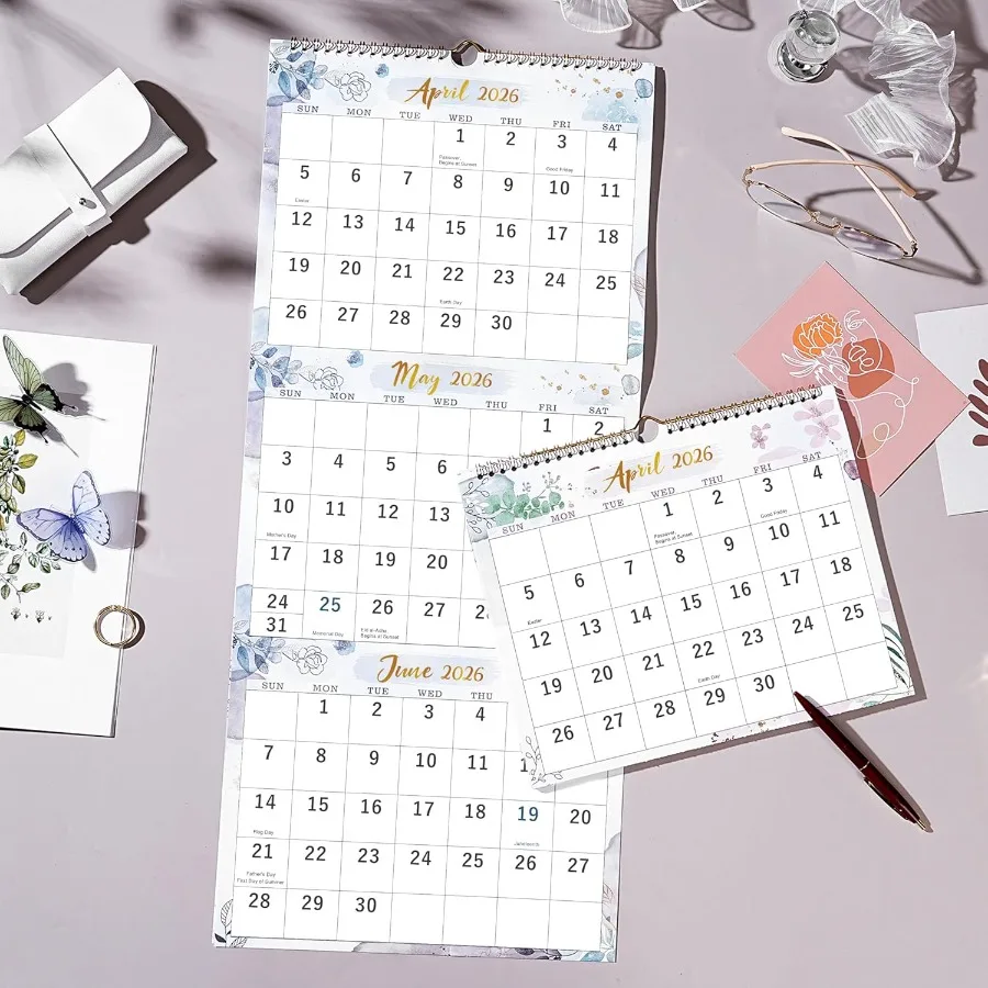 2026 تقويم الحائط 3 أشهر التقويم 2026 عمودي 3 أشهر تقويم الحائط 11 "× 26" ديسمبر 2025 يناير 2027 التقويم 2026 كبير