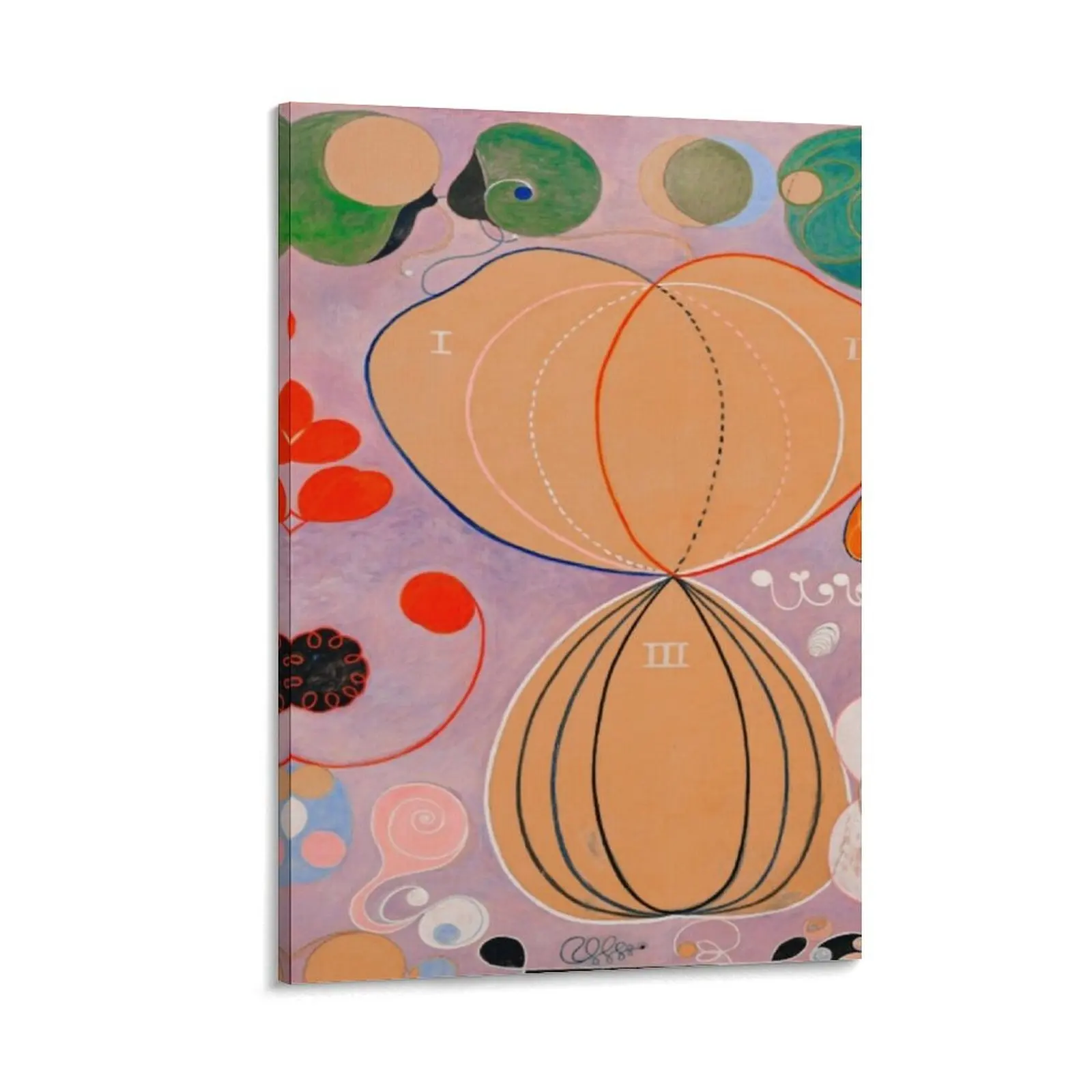 Hilma af klint art - group IV Canvas Painting Home decoration Wall decoration frame cute room decor