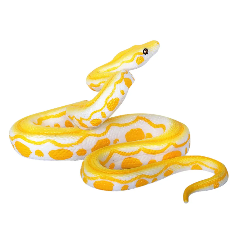 

High Simulation Snake Decor Lifelike Toy Prank Fake Snakes Artificial PVC Desktop Model Ornament Role-playing
