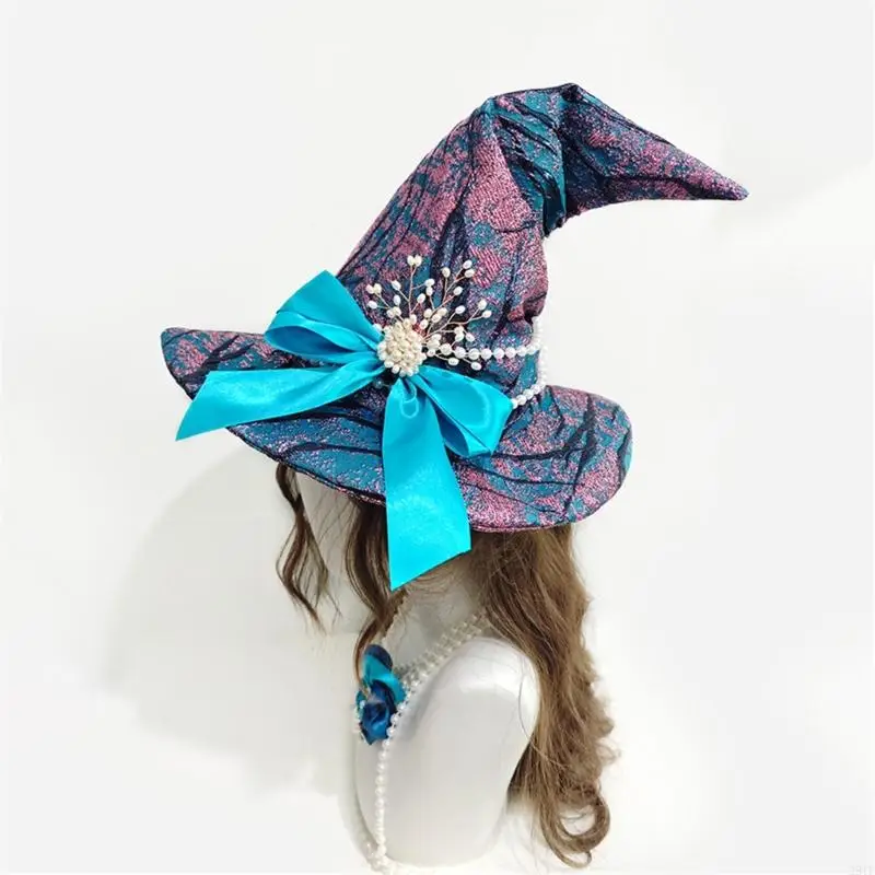 2025 Mũ phù thủy Halloween Mũ Mũ phù hợp cho nữ giới quà tặng Halloween Cosplay Cosplay