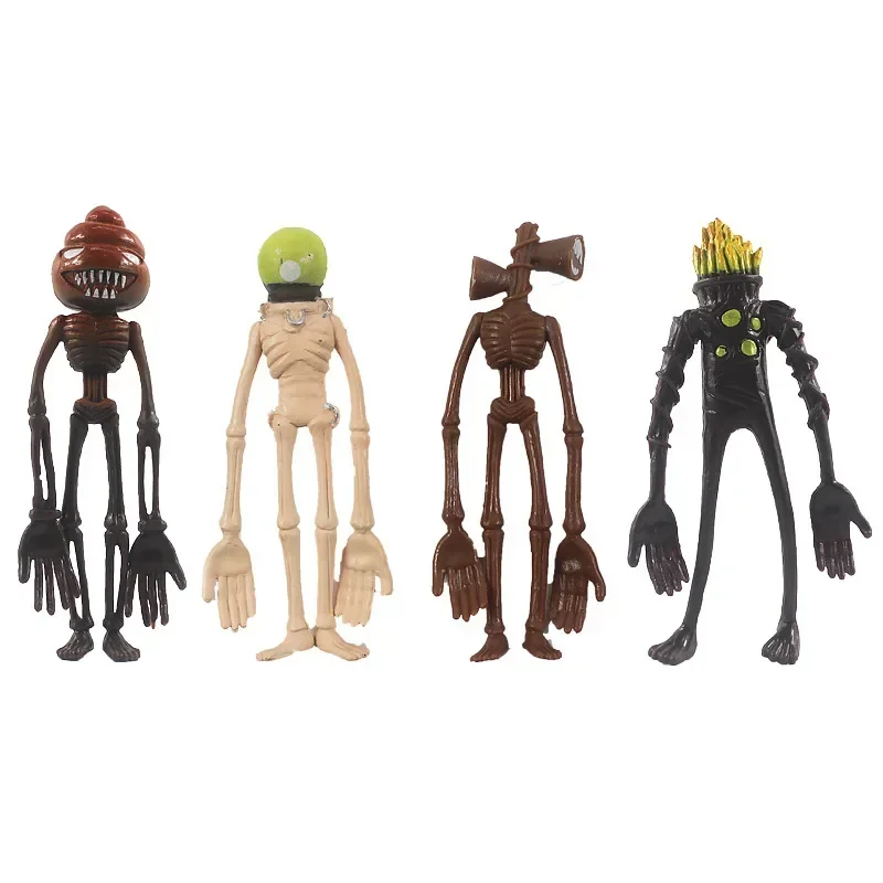 2023new 8 Stks/set Sirene Hoofd Actiefiguurspeelgoed Cartoon Sirenhead Horror Model Beeldjes Kinderen Geschenken