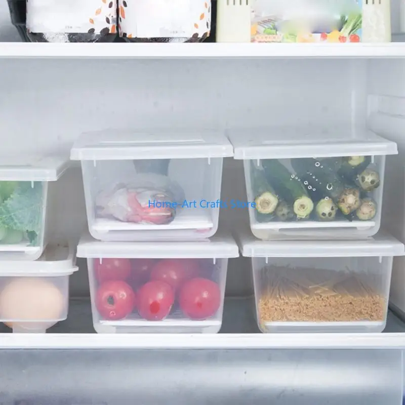 Y3NA Storage Containers for Fridge Fridge for Case with Removable Drain Plate
