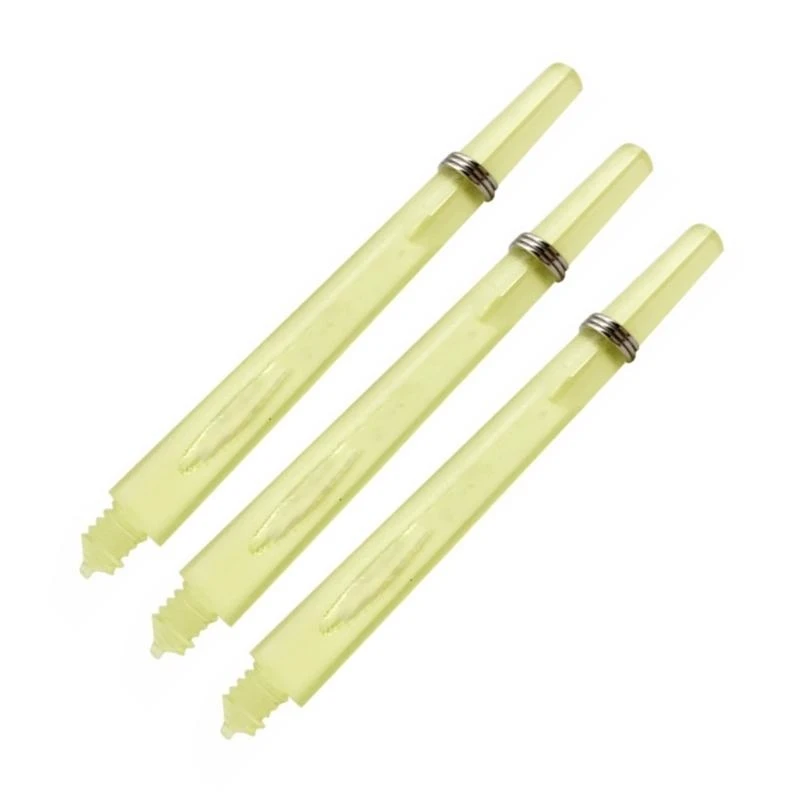 12 قطعة من أعمدة السهام البلاستيكية الشفافة مع حلقات من الفولاذ المقاوم للصدأ