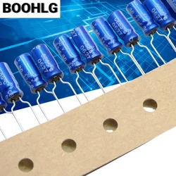 20PCS 2.2UF 50V electrolytic capacitor 50V 2.2UF 5X11 RE3 fever blue robe