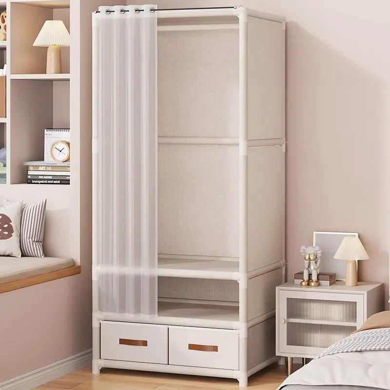

Wardrobe Bedroom Assembling A Dust-proof Large Capacity Wardrobe Strong Load-bearing Capacity Blankets Clothes Storage Cabinet
