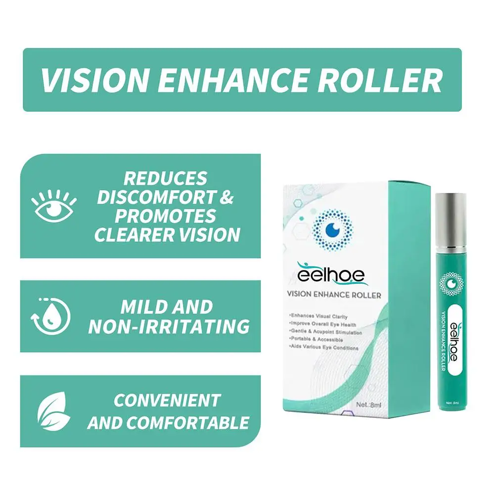 8ml Quickly Restore Vision Treatment Eye Care Patch Vision Enhance Roller Improve Eye Relieve Help Sleeping Focus On Eye Health