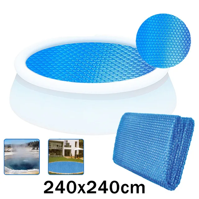 Heated Outdoor Pool Bubble Cover Swimming Outdoor Blanket Covering The Pool Bubble Film Solar Spa Pool Training Accessories