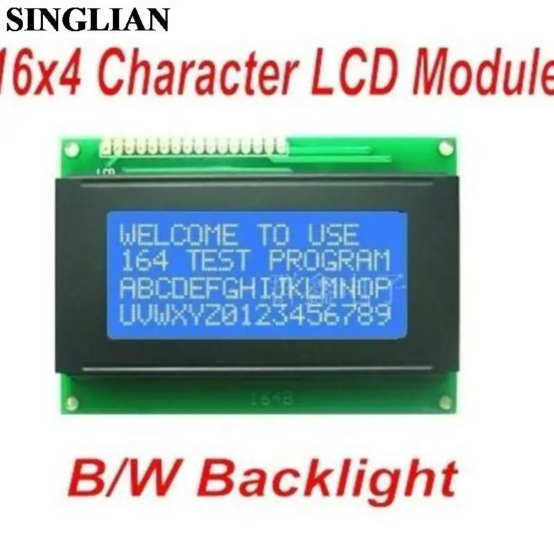 LCD1604 – écran LCD bleu 1604 16X4, Module d'affichage LCD 3.3V/5V avec rétro-éclairage pour Arduino
