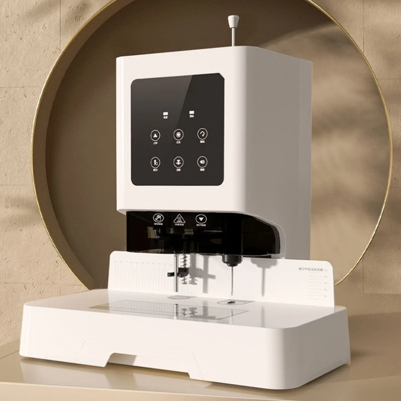 Automatic hot melt rivet pipe accounting bill file electric punching machine