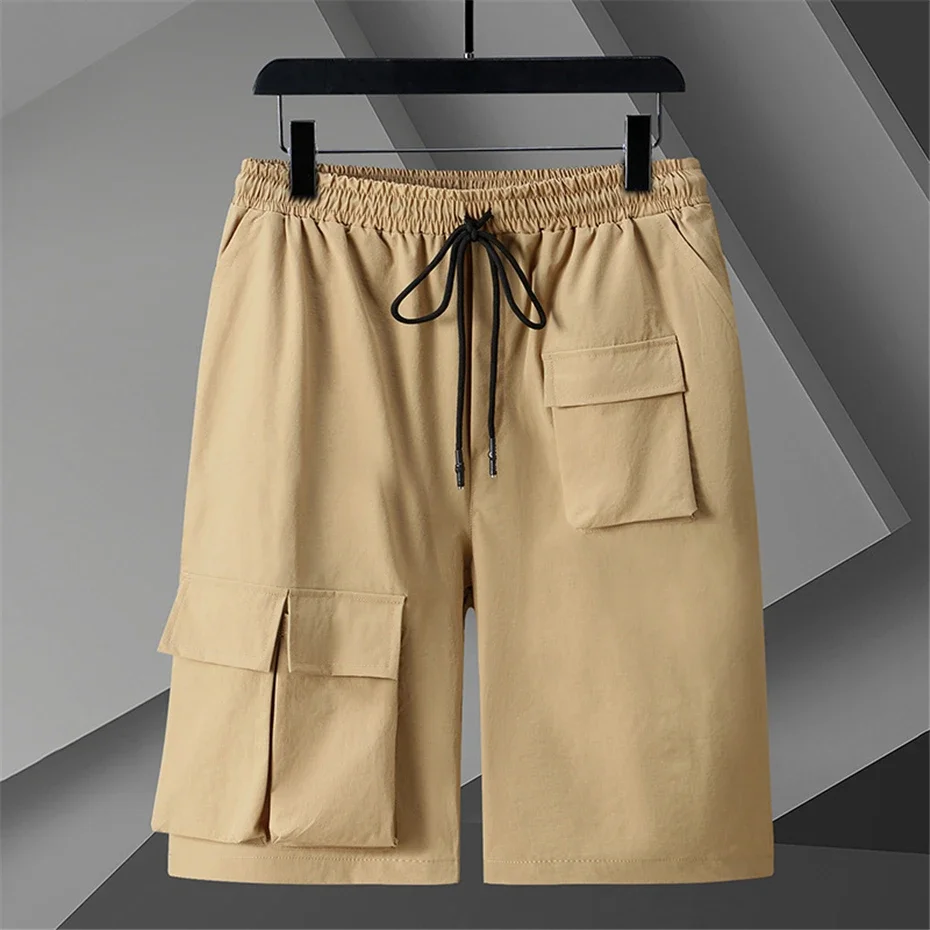 

DIANRUO12XL Шорты больших размеров Мужские летние шорты-карго Модные повседневные оранжевые шорты с подошвой однотонные шорти мужчи 남자 반바지