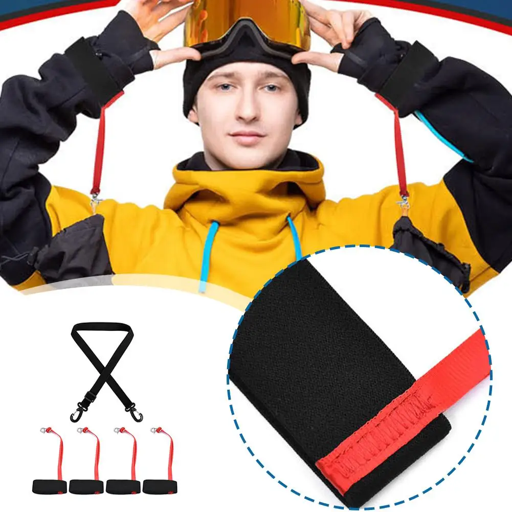 Ski Glove Anti-lost Wrist Strap Glove Holder Sport Glove Strap For Snowboard Ski Mountaineering Outdoor Sports T2I6