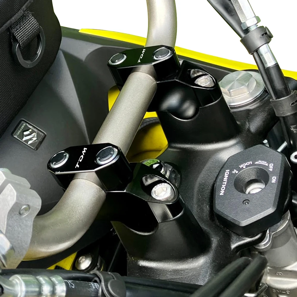 Fit For Yamaha TDM 850 1991-2000 TDM 900 2002-2011 22mm 7/8" Motorcycle Offset Handle Bar Mounting Risers Extend Moved CNC 6