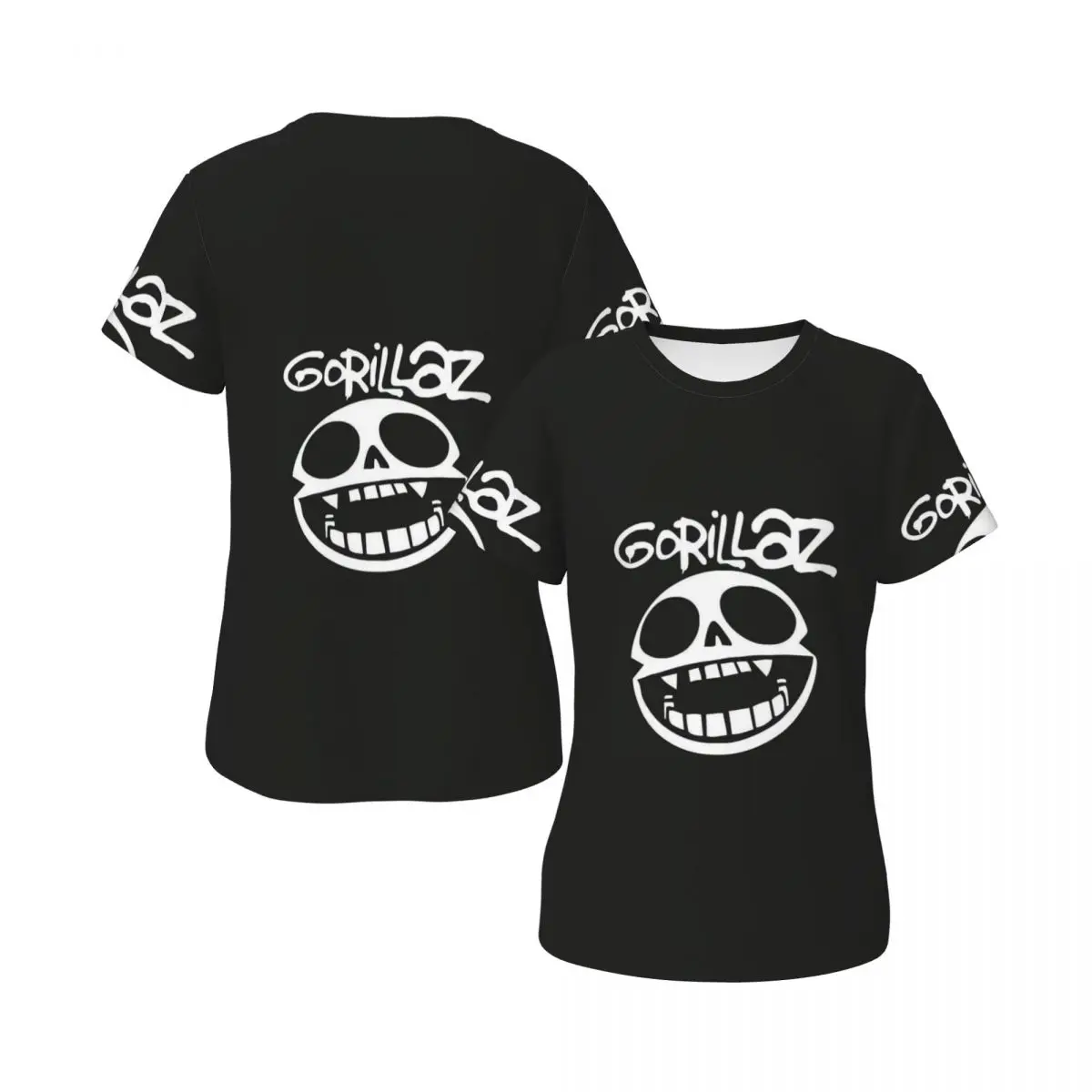 Music Band Gorillaz T-Shirt for Women Round Neck Streetwear T Shirts Women's Short Sleeve Summer Clothes Tops