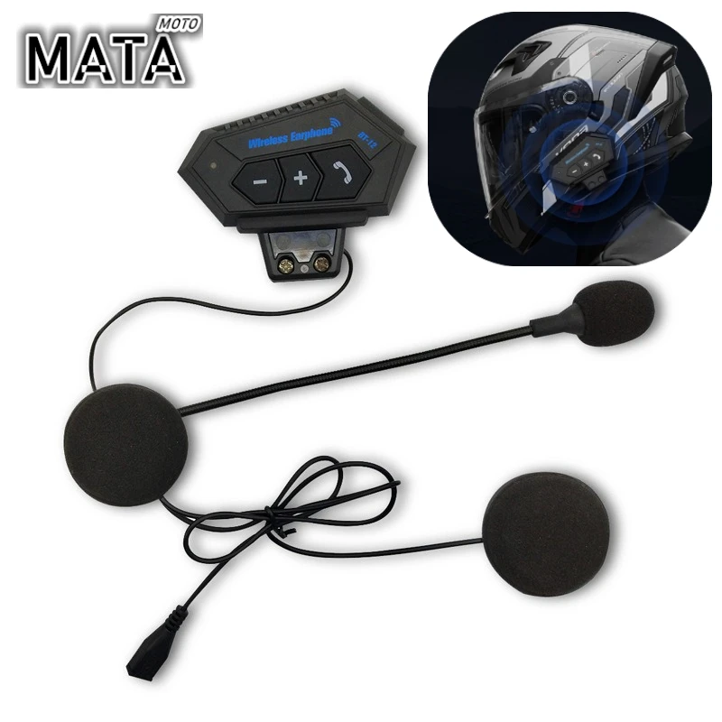 

Motorcycle Earphones Helmet Headset Bluetooth 5.0 Headphones Wireless Motor Headset Bike Earphone Waterproof Earphones