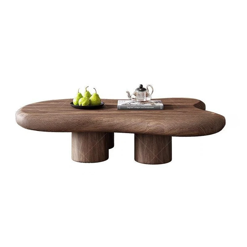 

Cloud special-shaped wood grain coffee table small tea table household