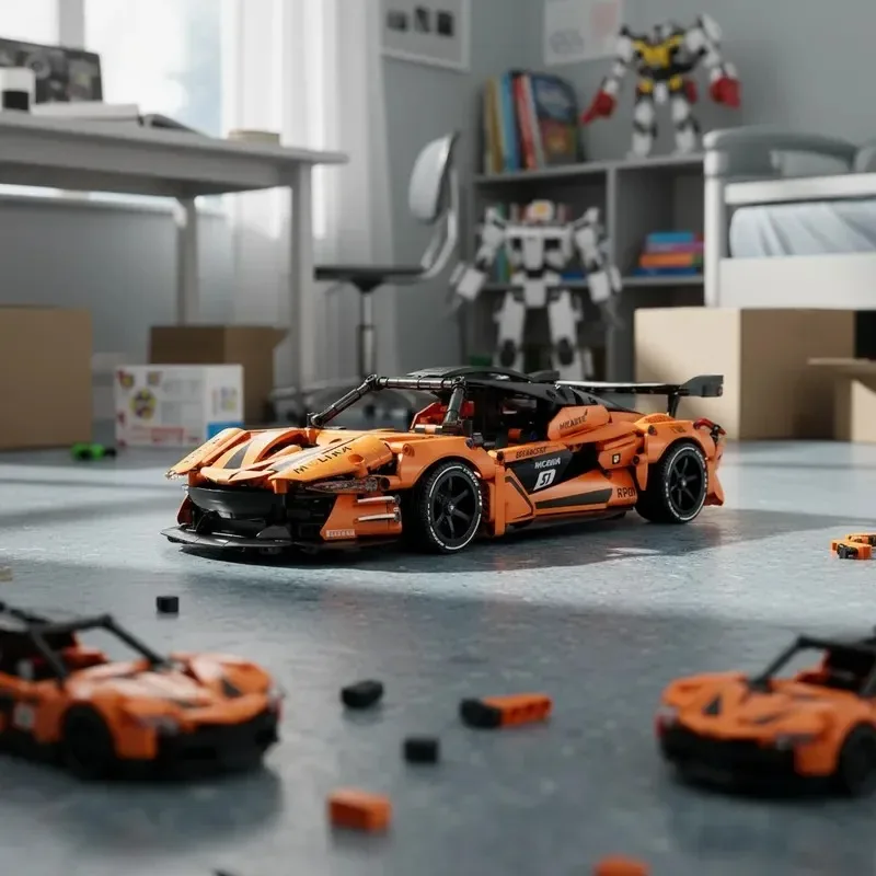 

1:14 Technical City Super Sports Racing Car DIY Model Building Blocks Christmas Educational Toy Birthday Gift Set For Kid Adult