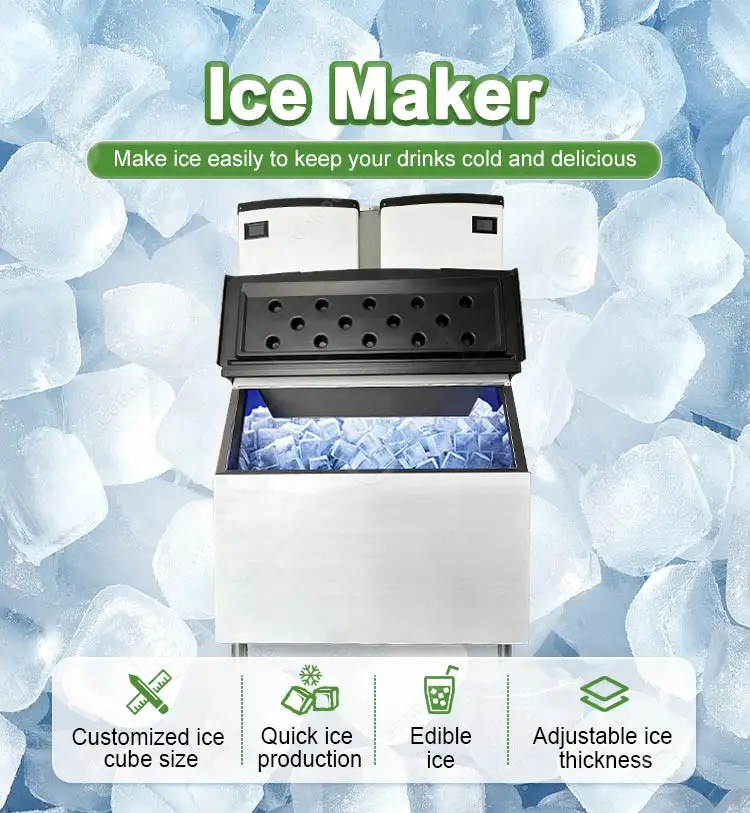 Comercial Generating Industrial Ice Make Cube Maker Machine for Production