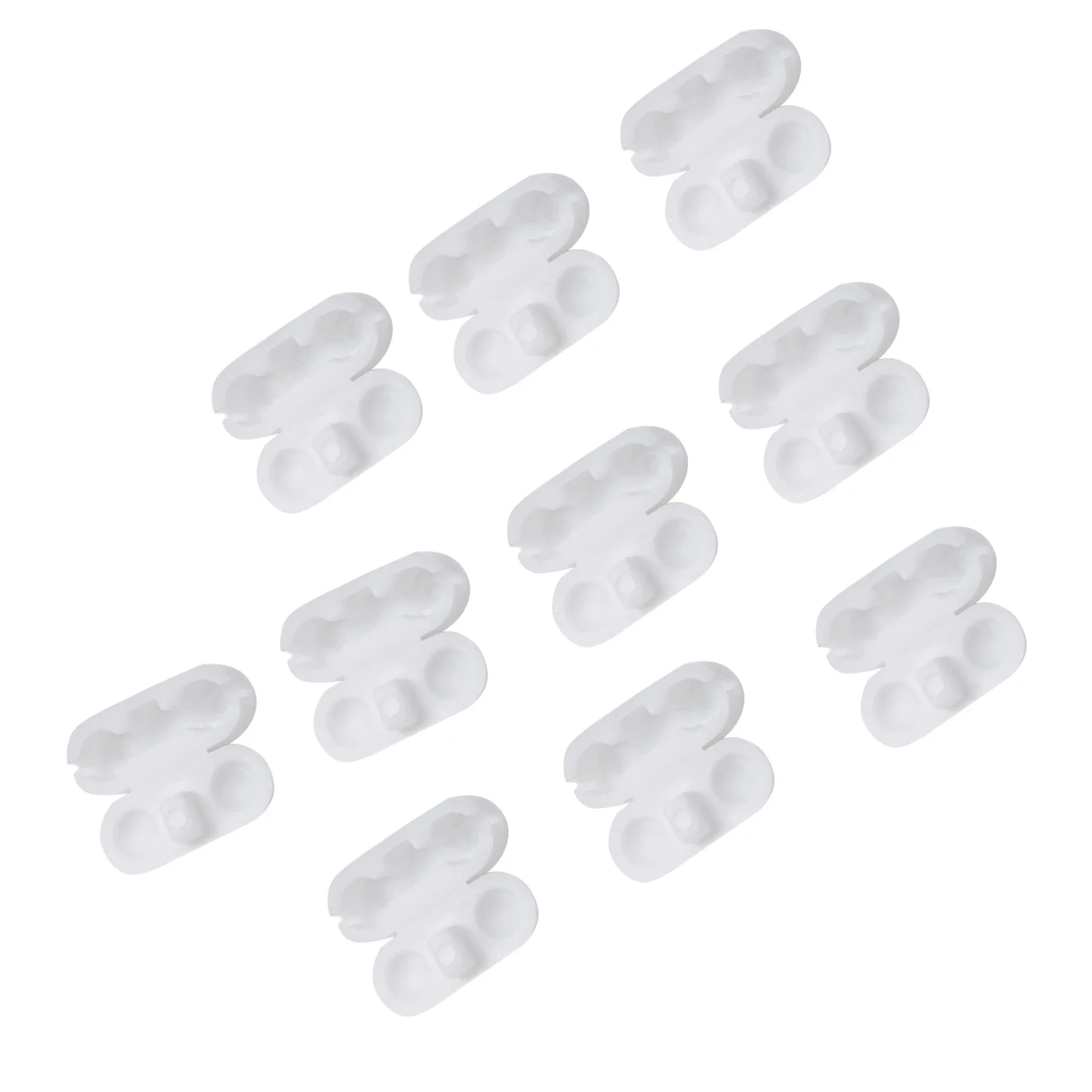 

Practical Plastic Blind Pull Cord Connector Clips, Suitable for Roller, Vertical, Roman Blinds, 6x4 5mm, White