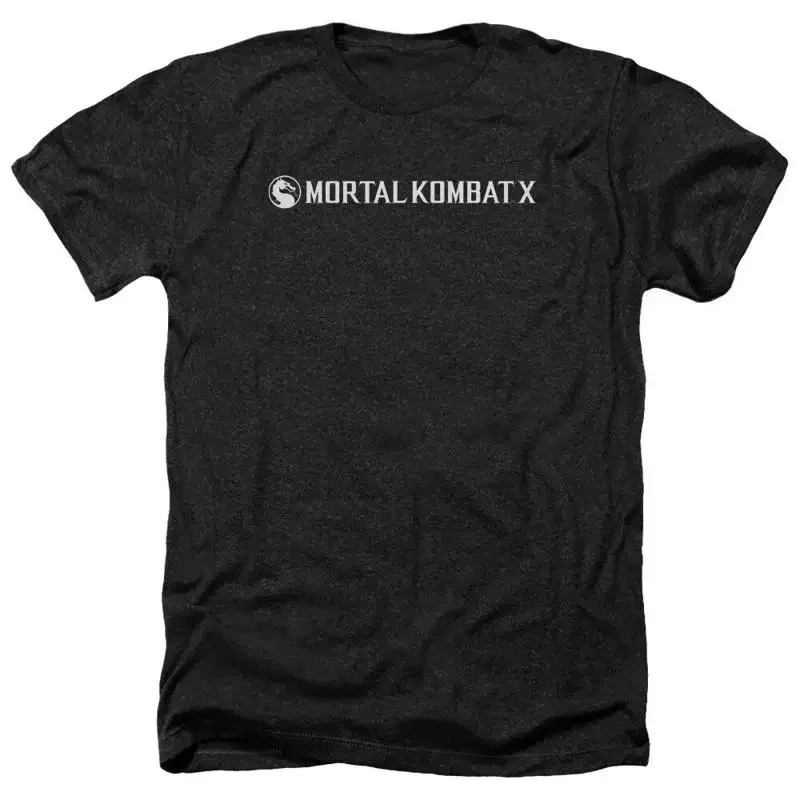MORTAL KOMBAT HORIZONTAL LOGO Licensed Adult Men's Heather T Shirt SM 3XL