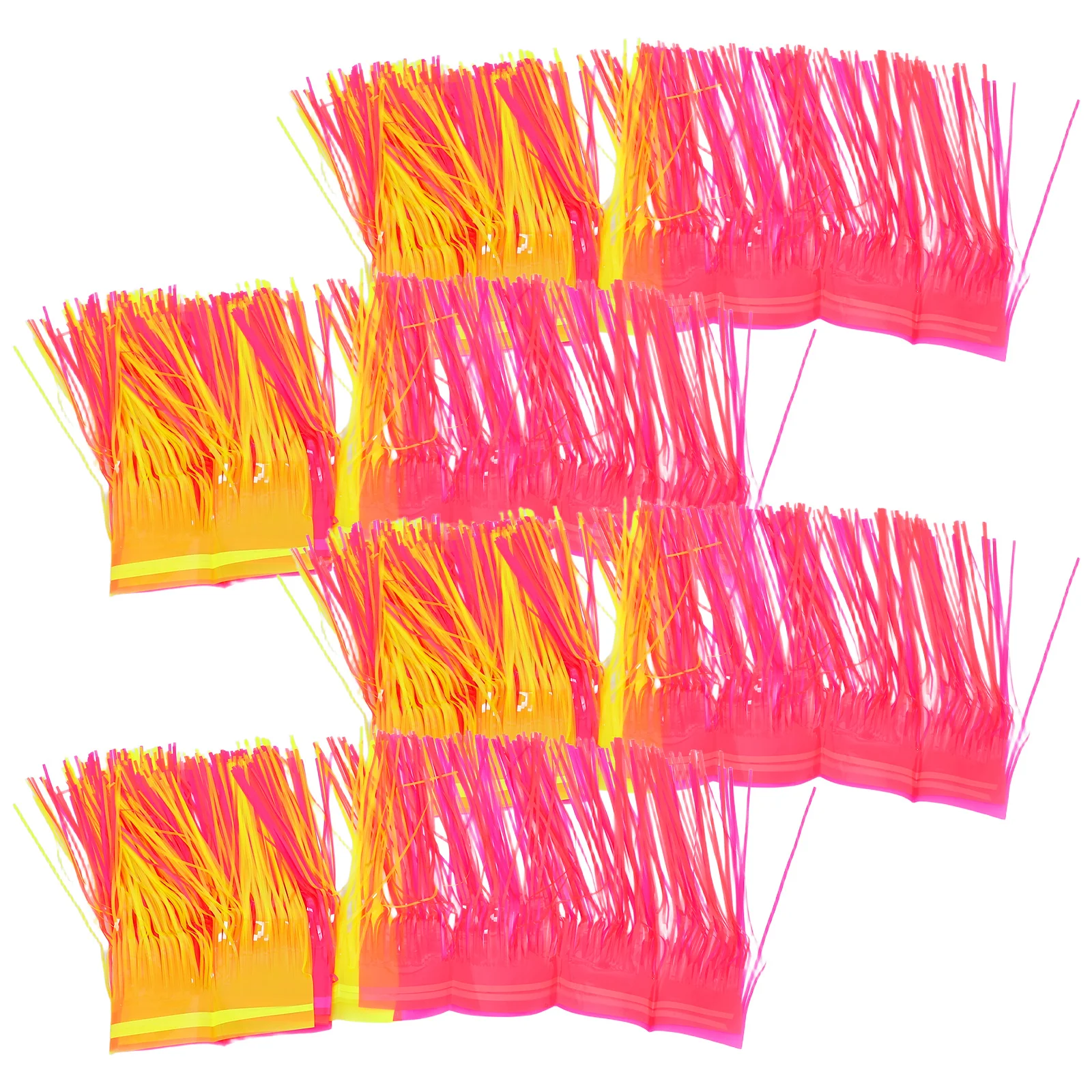 

4Pcs Fluorescent Rain Banner Pet Party Flags Multicolor Birthday Wall Hanging Decoration Supplies Birthday Banner Backdrop