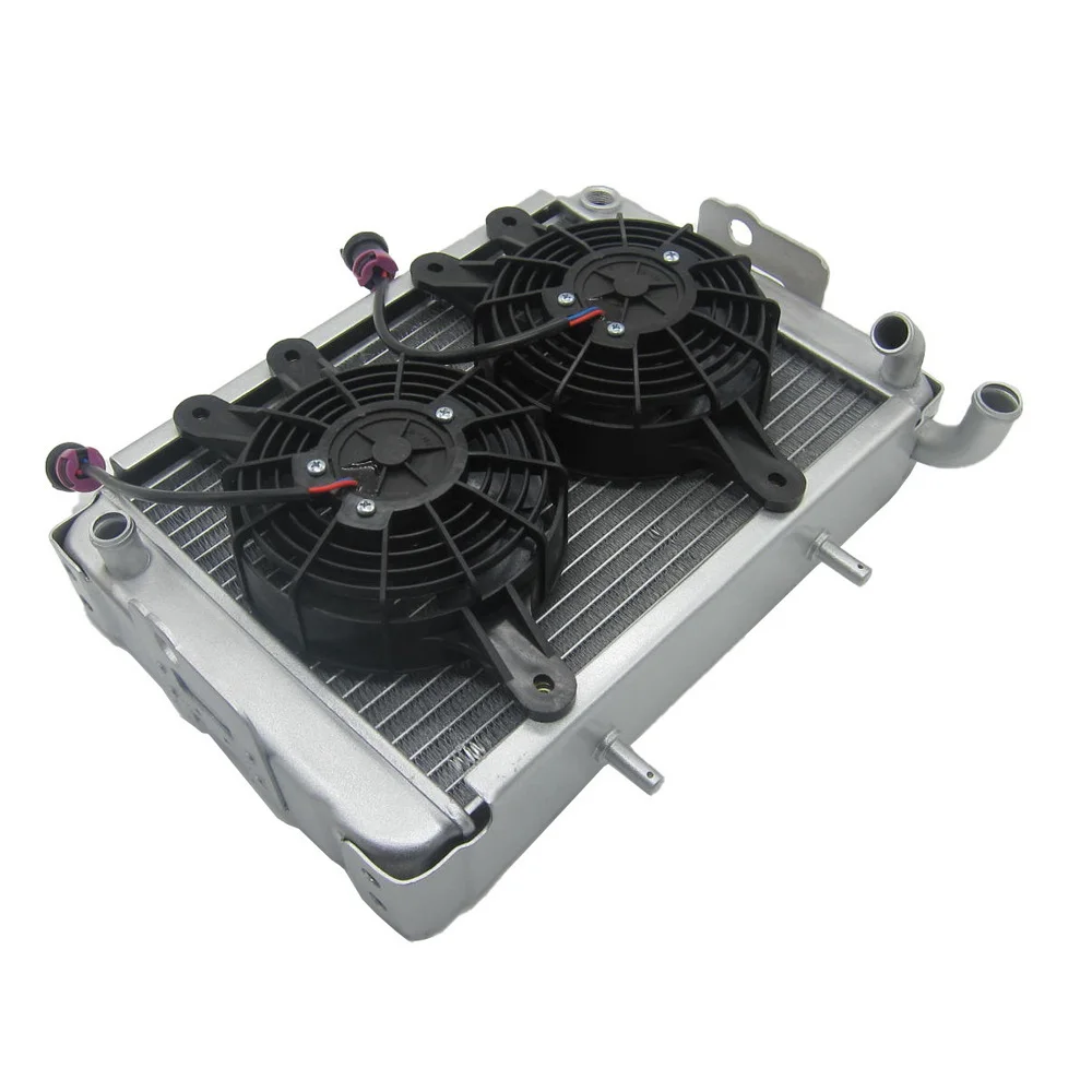 Cooling Radiator and Fan Assy With Waterproof Plug for Linhai Hytrack 260cc 300cc Motorcycle Parts