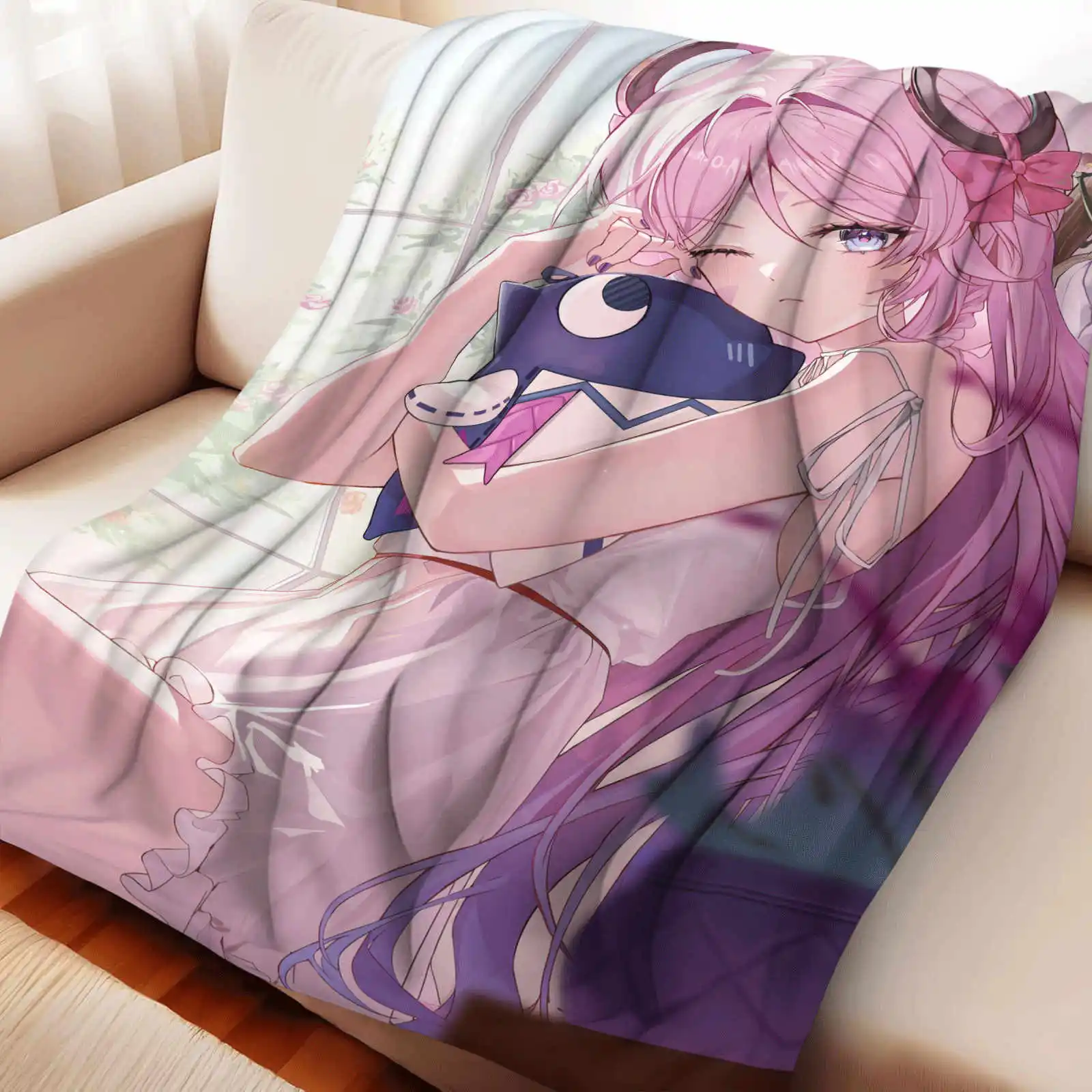 原神 シトライ フランネルブランケット 冬用 ソフトで暖かい寝具 スロー 女の子 男の子用 ベッドスプレッド ソファベッドカバー