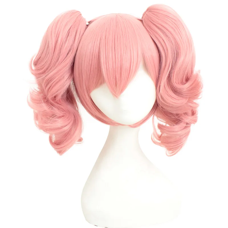 Synthetic Anime Wigs Pink Smoke Fairy Style Cos Inspired Lolu Palace Costume Party Heat Resistant Fiber Hair