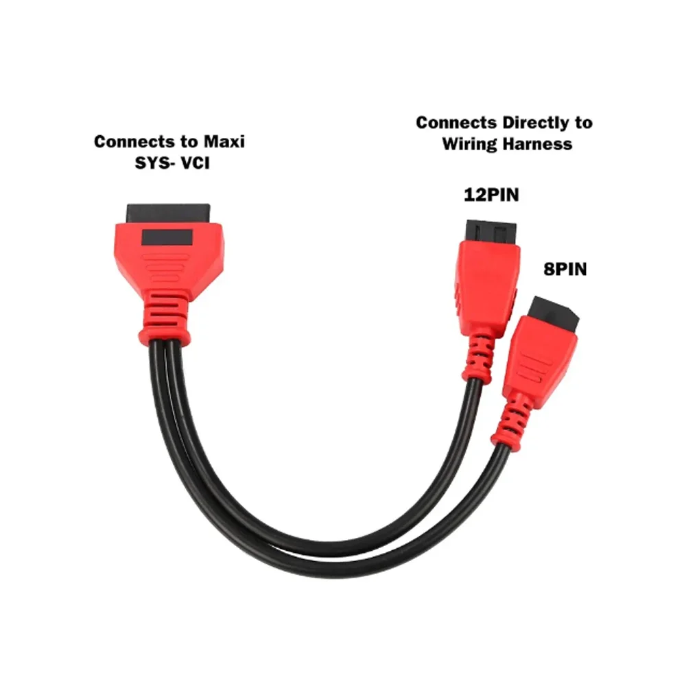 For Chrysler 12+8 OBD2 Cable for FIAT/ALFA ROMEO FCA OBD2 SGW Bypass Adapter Lead Cable Works for LAUNCH X431 Autel Dz