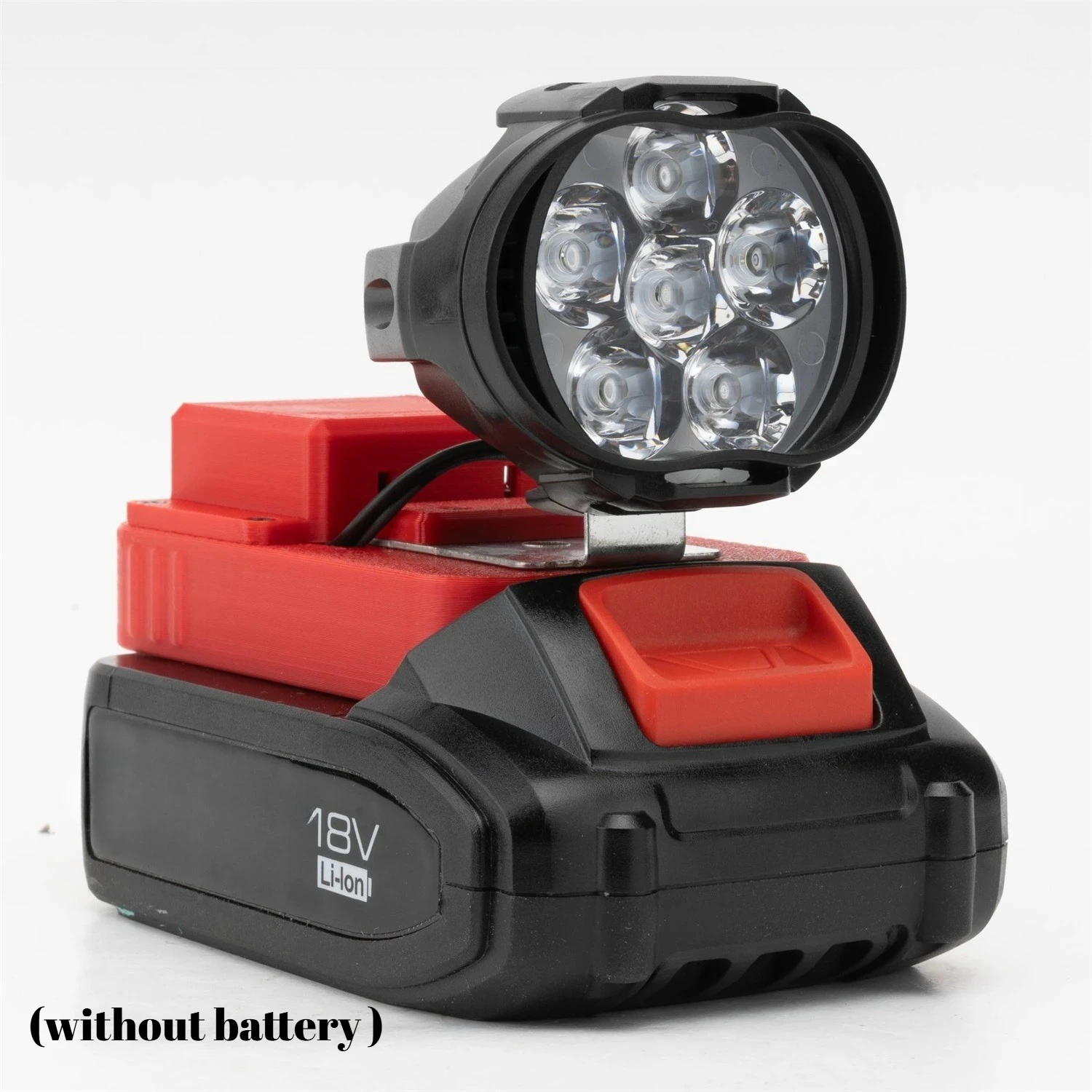 

Rechargeable LED Flashlights Power 18W/Lumen 1800lm Suitable for YATO Battery 18V USB output 5V2.4A(without battery )