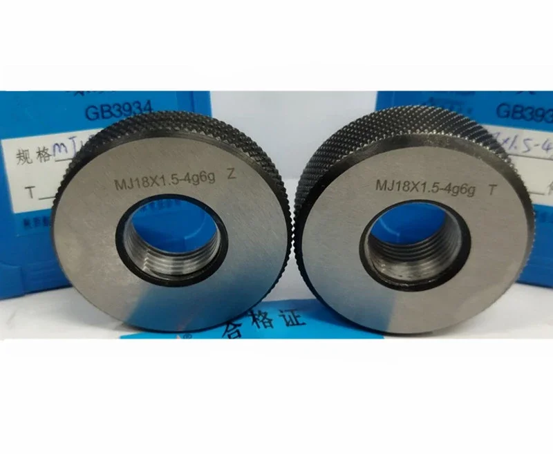 MJ16x1 / 18x1.5 / 20x1.5  / 22 / 24 / 26 / 27 / 30x1.5 6e 4h6h aerospace thread ring gauge external calibrate tool go nogo gage