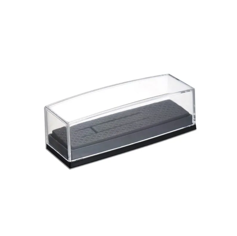 Transparent Tie Clip Box Plastic Gift Box Tie Bars Pins Holder Display Box Storage Carrying Case ni654