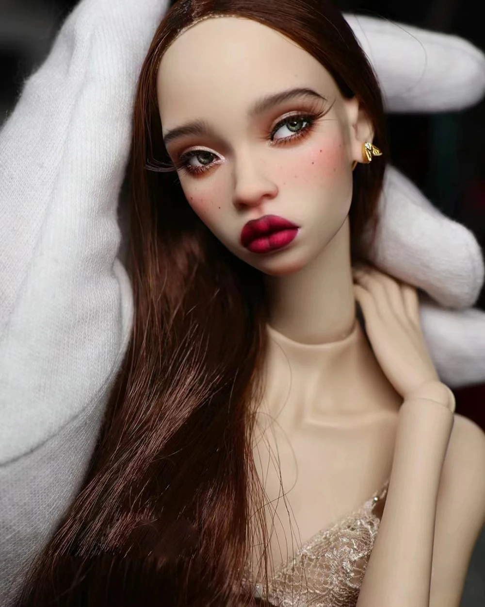 Bambola BJD 1/4-Mi Hui Sasha Modello in resina Giocattolo Bambola congiunta