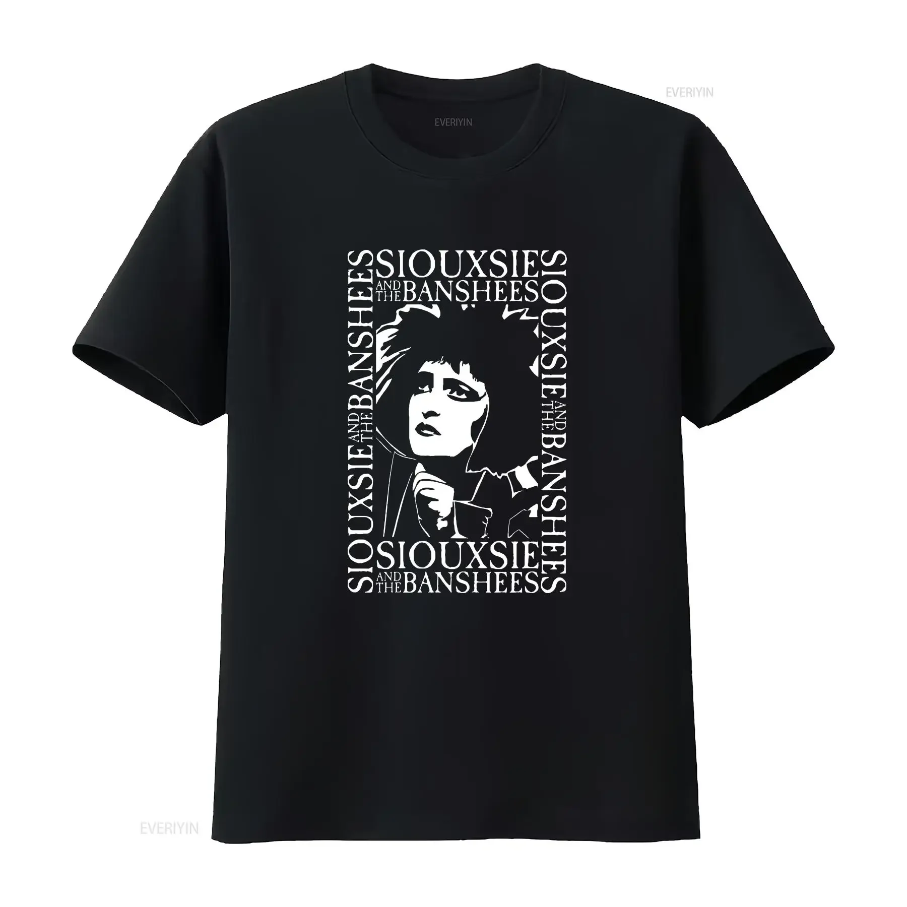Siouxsie and the Banshees T Shirt vintage Washed fashion Soft Top For Everyday Wear designer clothes streetwear homme