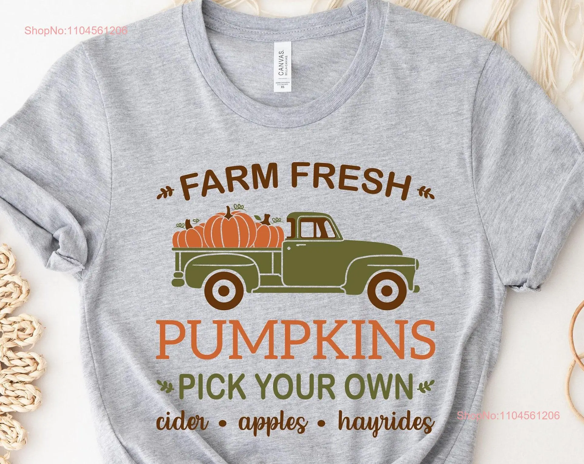 

Осенняя рубашка с изображением тыквы на ферме, День Благодарения, тыква, футболка с нашивкой, осень, Хэллоуин, женская рубашка с длинными или короткими рукавами