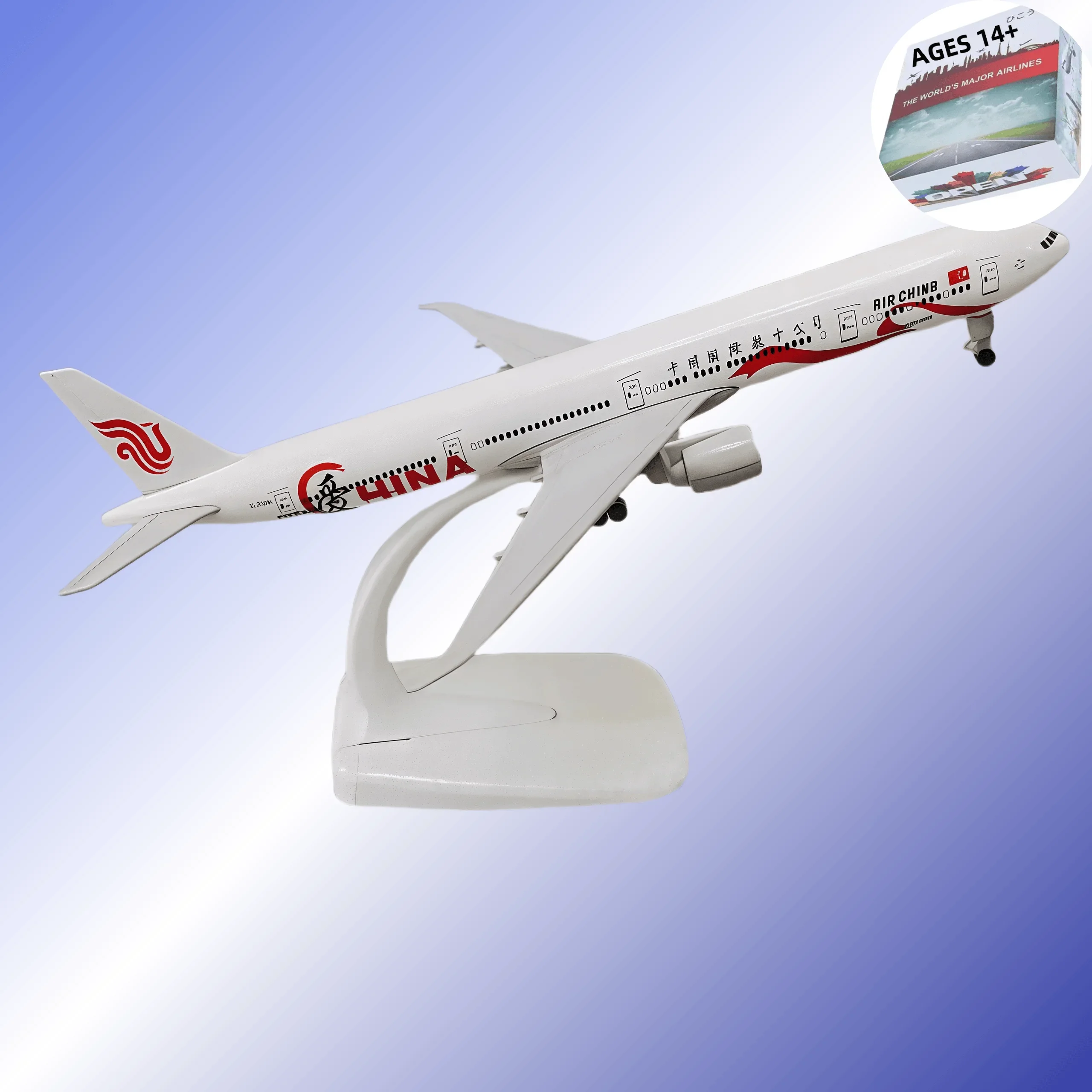 

Металлическая модель самолета 20 см B777, китайская модель самолета Love, реплика с шасси, материал из сплава, авиационная имитация, подарок, сбор