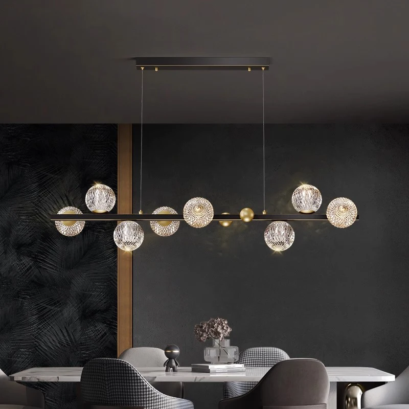 Plafonnier LED suspendu au design moderne, éclairage d'intérieur, luminaire décoratif de plafond, idéal pour un salon ou des escaliers