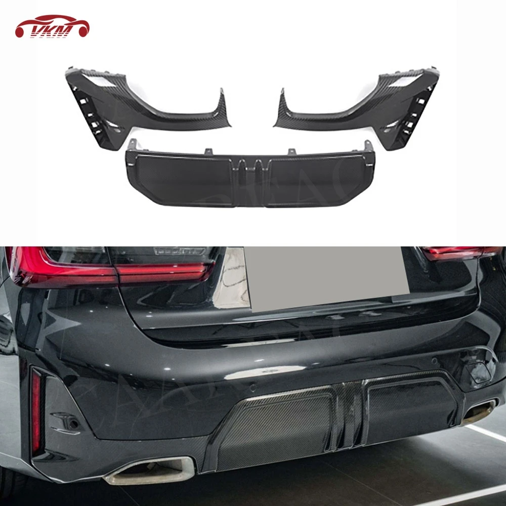 

Rear Bumper Lip Diffuser Flaps Spoiler for BMW 3 Series G20 G21 G28 LCI M Sport 2023+ Back Bumper Guard Protector Accessories