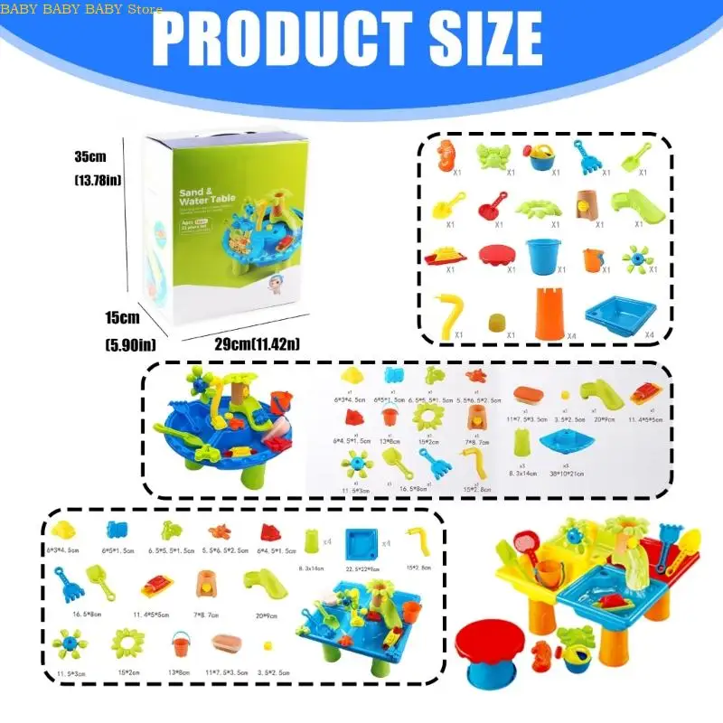 Q81A Beach Toy Kids Kids Summer Beach Play Set für Sand- und Wasseraktivitäten Sandspielzeug