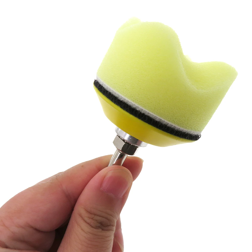 11 pçs 2 Polegada almofada de polimento detalhando lã polimento placa de apoio 1/8 ''adaptador para casaco tintas depilação polimento vedação esmalte