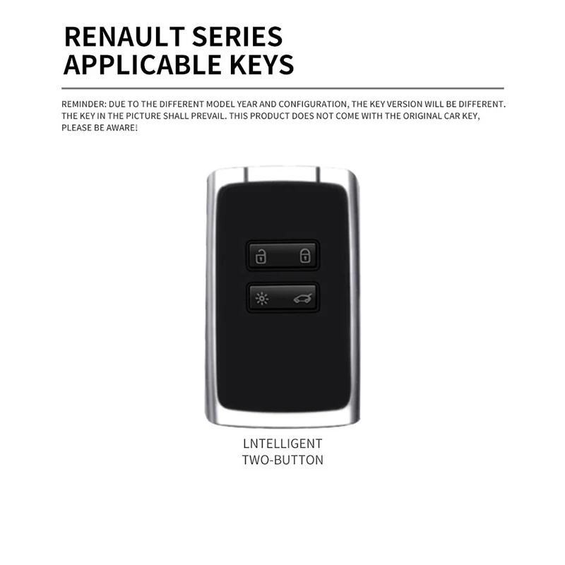 Metal Leather Car Key Case Cover for Renault Koleos Kadjar Captur Megane Clio Scenic Talisman for Bacia Sandero Car Accessories