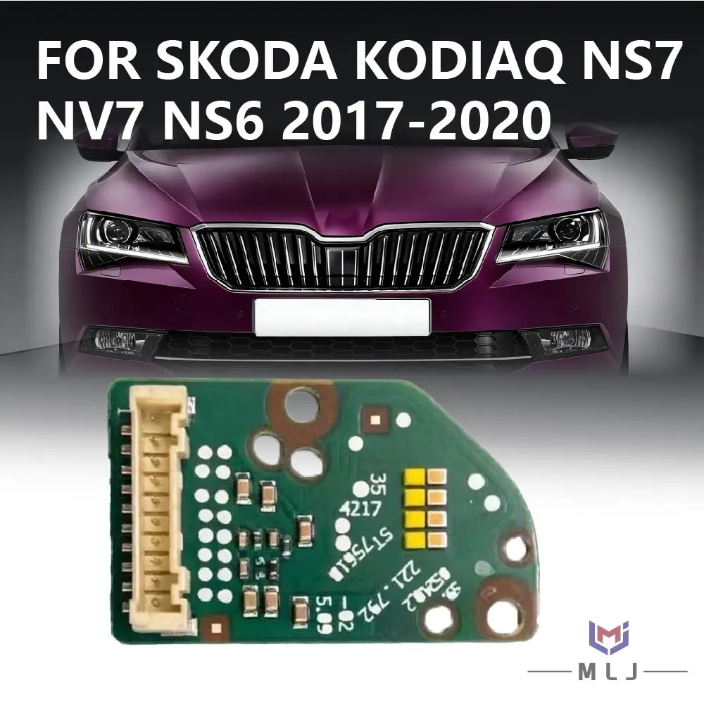 

For Skoda Kodiaq NS7 NV7 NS6 First Gen 2017-2020 Headlight DRL Chip DRL Turning Signal Board LED Angel Eye Chip Car Accessories